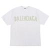 Balenciaga Ausgezeichneter Zustand T-Shirt zum Kleben, Herren, weiß, Größe S, 739784, 23 Edelstahl-Tops S weiß Gebraucht
