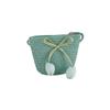 with Same Style Crossbody Bag Tulip Straw Sun Hat Korean Style Lace Brim Beach Cap  Baby