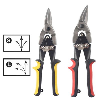 1Pc Multifunctional Iron Sheet Scissor Aviation Tin Snips Heavy Duty Chrome Vanadium Steel Metal Cutter Shears For Cutting Sheet