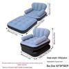 Single Outdoor/Indoor Inflatable Camping Mattress with Flocking