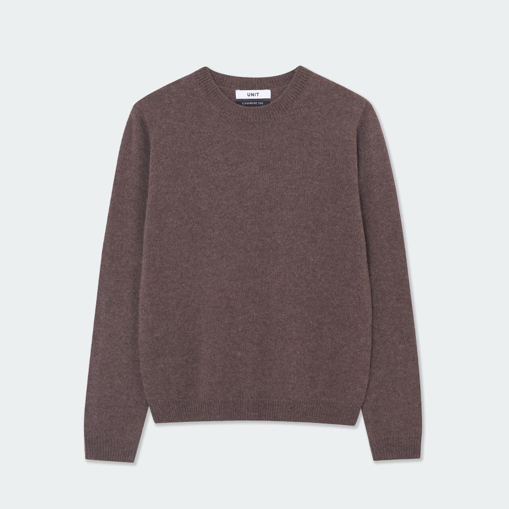Yunis 100% Cashmere Basic Crew Neck Clover Pullover - 6 Colors