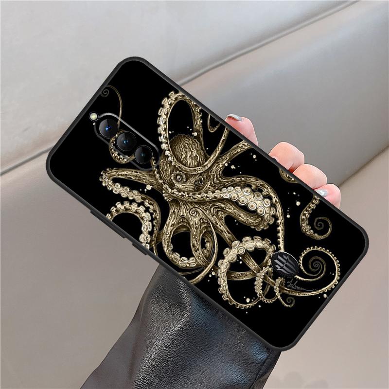 Octopus Ocean Aesthetic Case For ZTE Nubia Red Magic 11 10 9 8 8S 9S 10S Pro Plus 6S 7S 6 7 For RedMagic 10 Air Cover