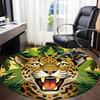 1pc Jaguar, Jungle Print Chair Carpet for Office, Soft Comfortable Mat For Office, Living Room, Bedroom, Machine Washable Carpet yy251112166