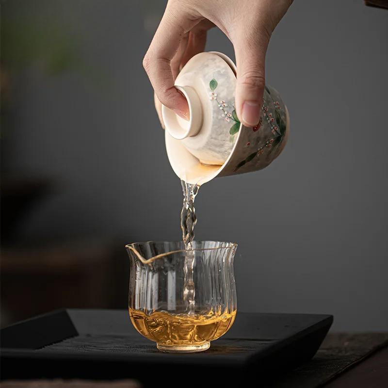 150ml Hand Drawn Orchid Butterfly Gaiwan Aesthetic Tea Tureen Tea Bowl With Lid Kit Maker Cover Bowl  Ceremony Collection