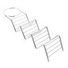 Stainless Steel Taco Stand Rack Multi-Slot Tortilla Holder With Salsa Cups Taco Presentation Display For Kitchen