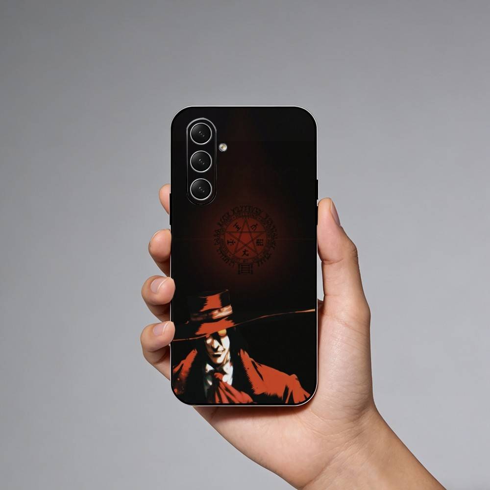 H-Hellsing Anime Cool Phone Case For Samsung Galaxy A73,A72,A71,A70,A52,A51 Others Soft Black Cover