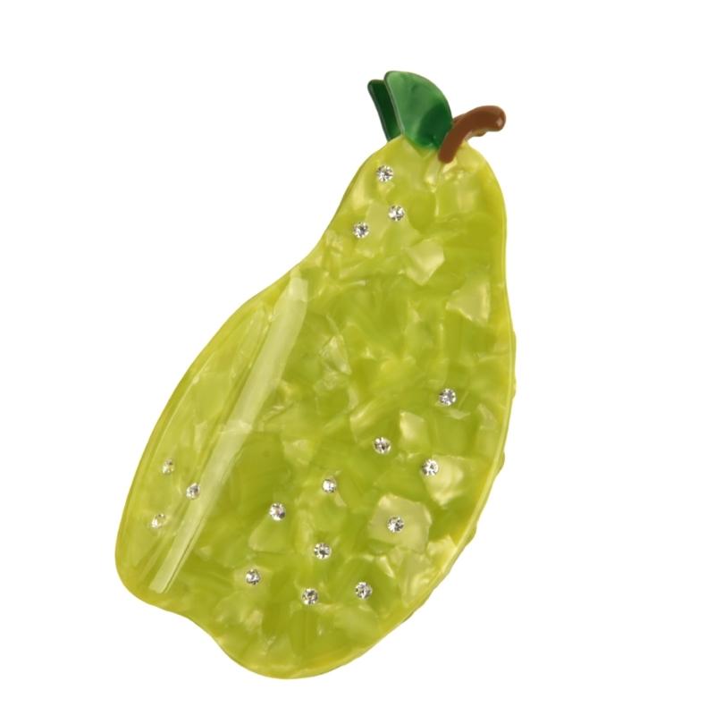 Stylish Fruit Acetate Hair Claw Clip Unique Designs Women's Hair Accessory for Daily Outings and Casual Gatherings