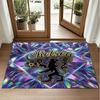 Chelsea FC Design Crystal Velvet Rug Soft Decorative Mat for Bedroom Entrance
