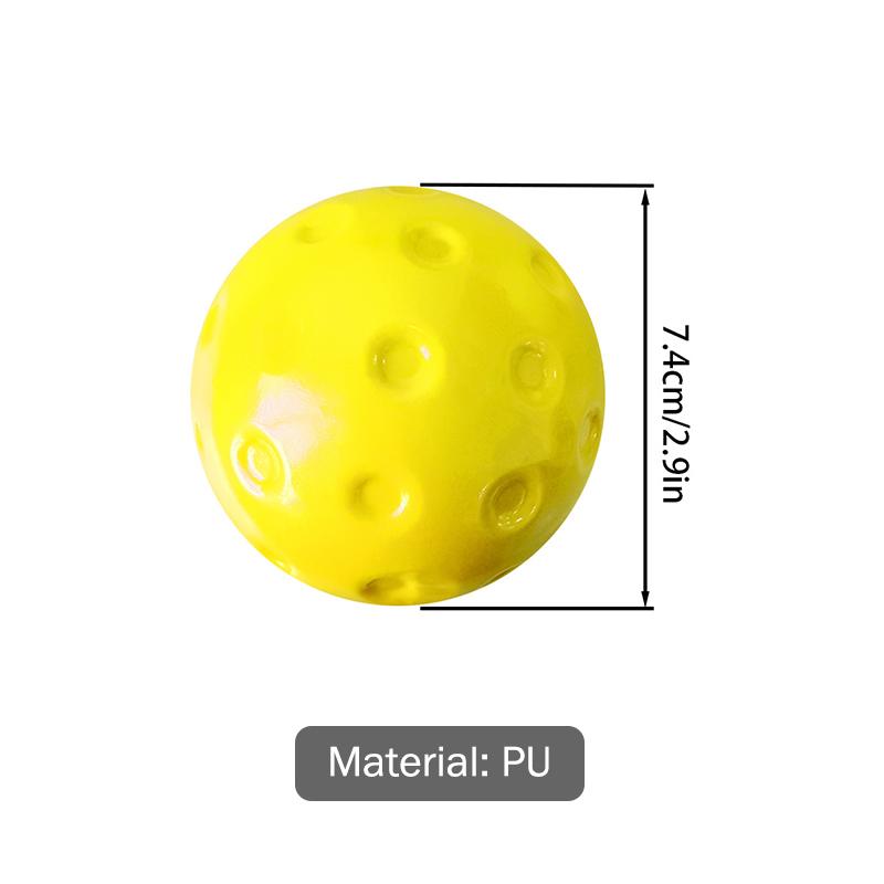 1/3Pcs Silent Pickleball Indoor Entertainment Silent Practice Ball Pu Foam High Bounce Resistance Not Disturbing People