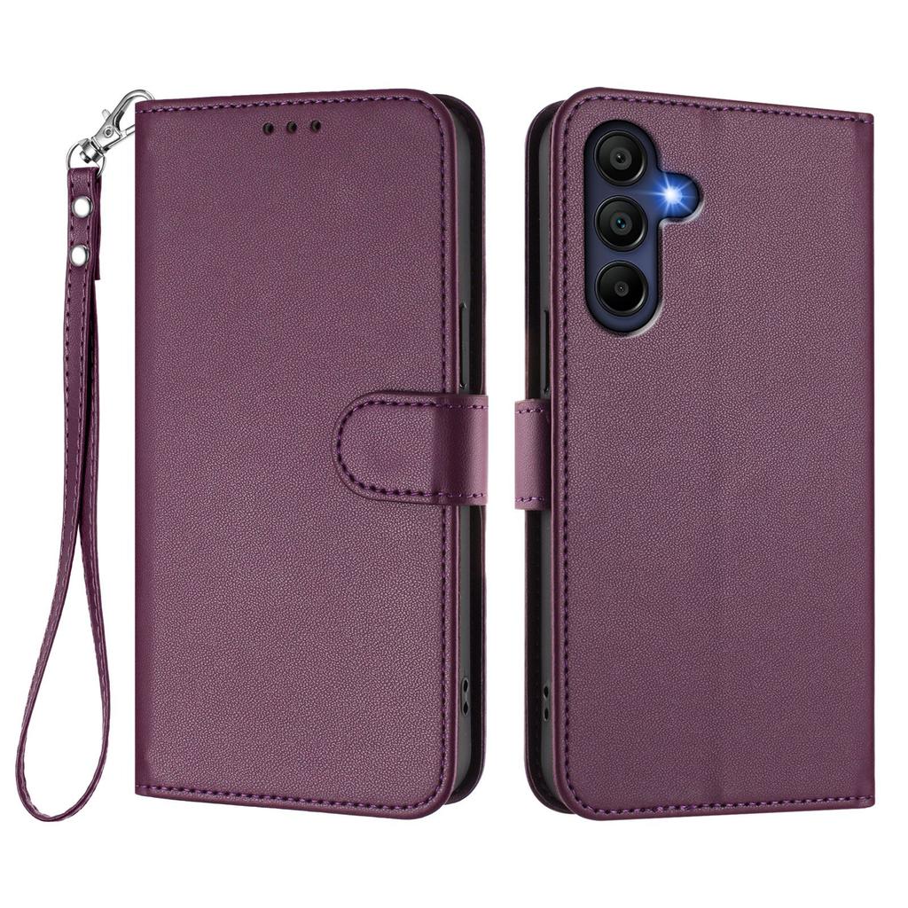 For Samsung Galaxy A16 5G/Galaxy A16 4G Leather Case Wallet Stand Phone Cover with Wrist Strap