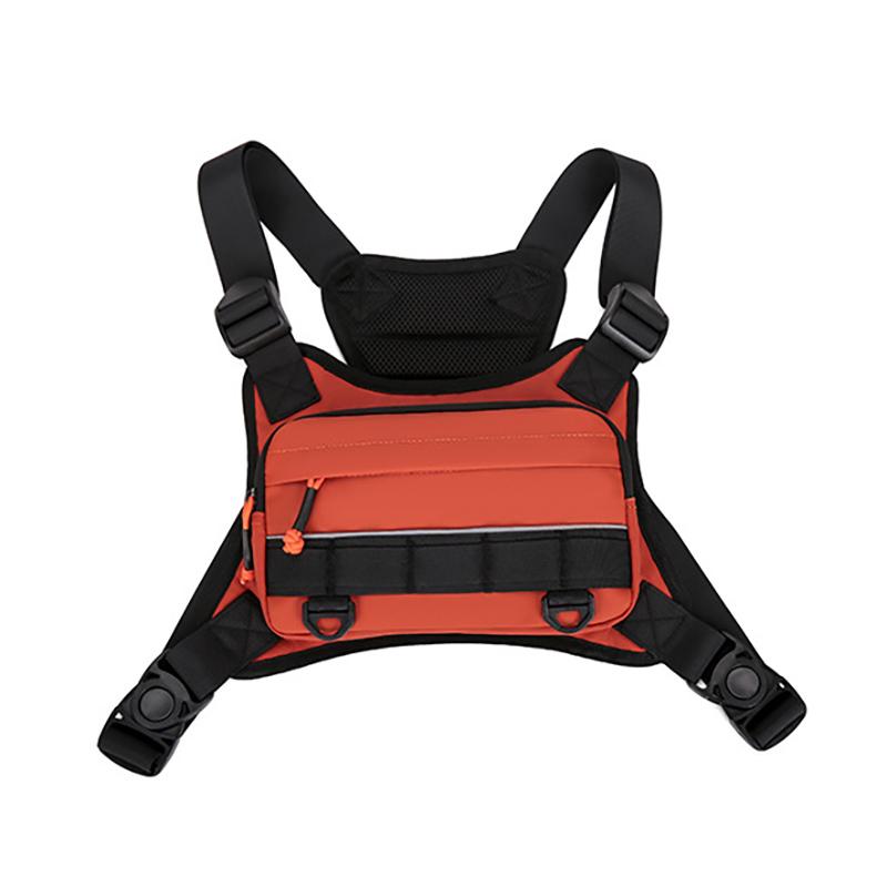 Front Chest Bag Camping Vest Backpack for Men Women Running Tactical Pack Sports Outdoor Cycling Running Fishing Travel Rig Bag