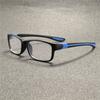 2 Pairs of Men's Elegant Anti Blue Light Reading Glasses Rectangular Full Frame Anti Glare Lenses