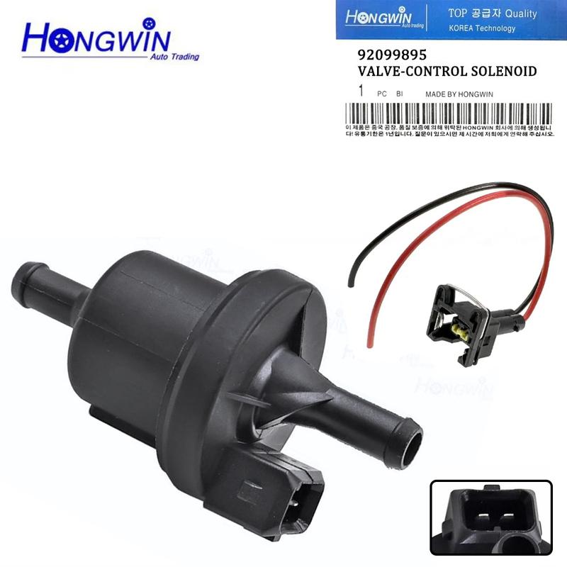 Prawdziwy Nie:.92099895 Zawór Solenoidowy Zbiornika & Złącze Do Chevrolet Aveo Matiz Epica Daewoo Buick Opel 96408211 93305381 96387487