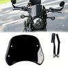 Non Scowl Motorcycle Windshield Standard Size 25x19x3cm For Improved Visibility