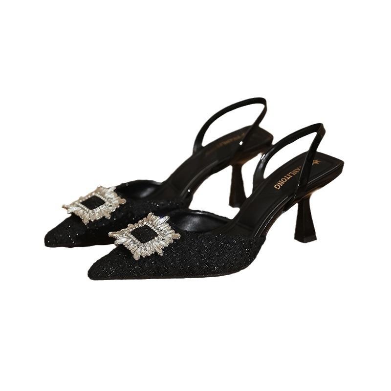 High Heels Women's Stiletto High-end Spring Women's Shoes Pointed Sandals Women's Fashion Huizhou Women's Shoes 2025 Spring and Summer