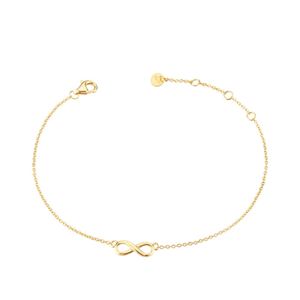 

ANDYWEN New 925 Silver Gold Best Friend Charm Chain Bracelet Women Plain Luxury Jewelry New Wedding Gift золотий