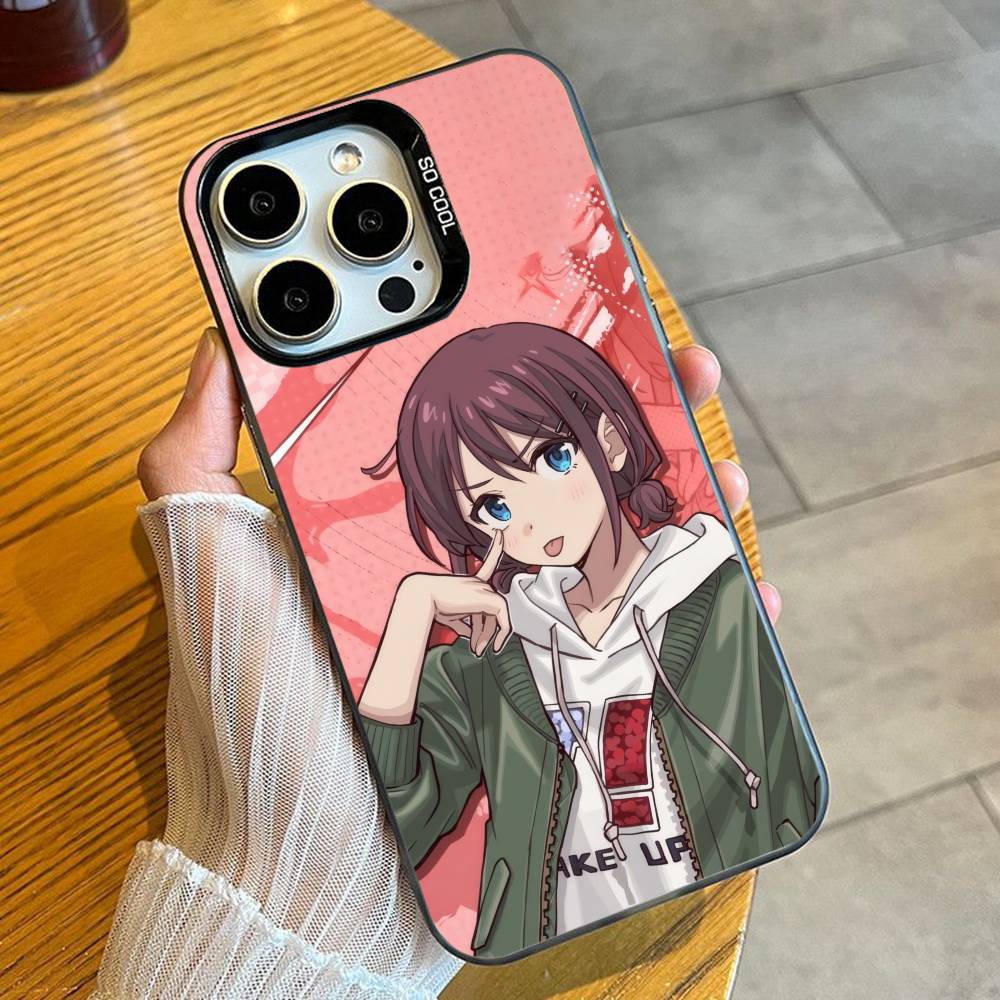 Anime G-GIRLS BAND C-CRY Phone Case For iPhone 16 17 15 14 12 13 Pro Max Black Candy Matte Shockproof Cover