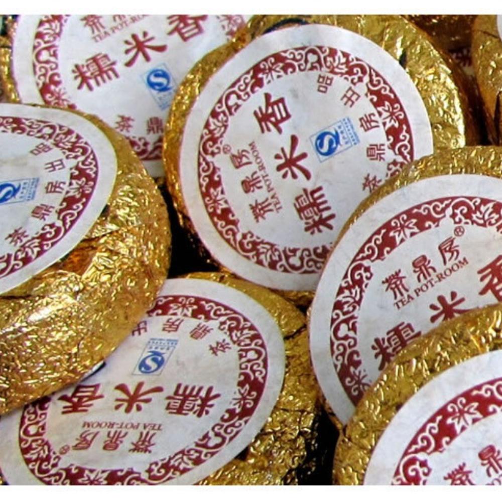 Premium Ripe Pu-erh Mini Tuo Tea Sticky Rice Aroma Small Golden Cakes 500g