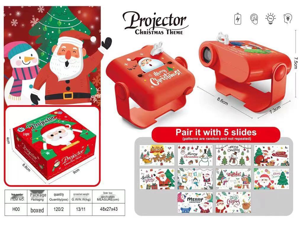 Children's Cartoon Projection Flashlight with Sound & Light - Electric Luminous Crystal Projector Toy for Kindergarten Kids.