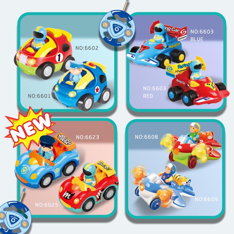 Children's Electric 2.4G Remote Control Car with Lights & Music - Popular Cartoon Toy Car