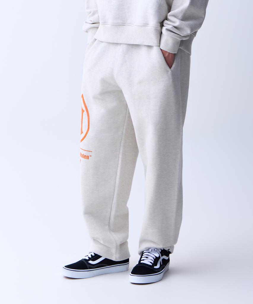 ADERNM Logo Sweatband Pants White Melange