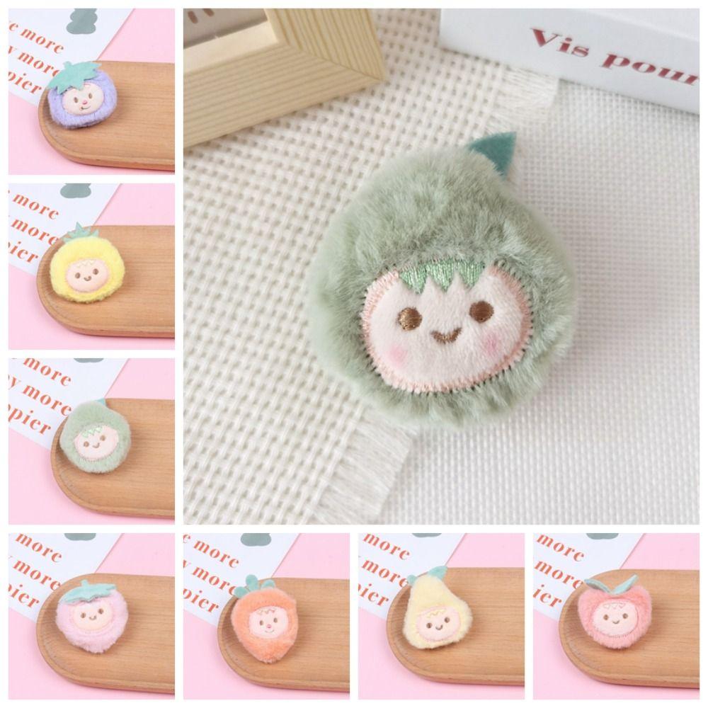 Hand-sewn Cute Fruit Plush Brooch Cloth  Clothing Accessories   Bag Acessories