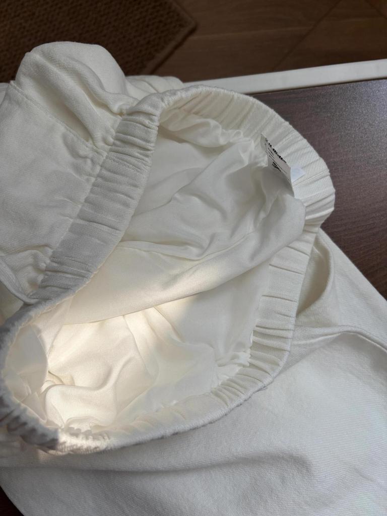 White Linen High-Waisted Wide-Leg Summer Pants - 2026 Women's Slimming Drape Yamamoto Style