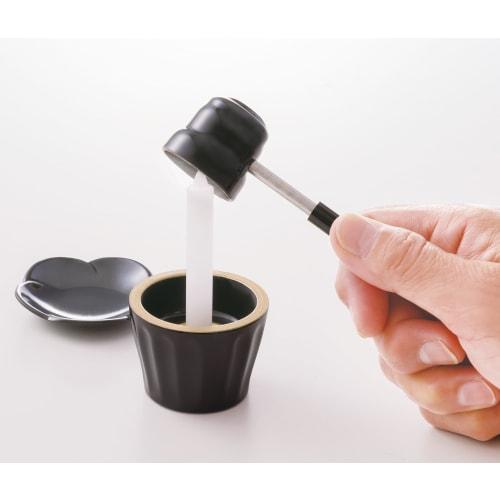 Setoku [Fire Snuff] Flower-Shaped Candle Snuffer with Tray for Buddhist Altars, ngmhks1