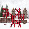 3 Pcs Reindeer Christmas Decor, Rustic Christmas Table Decor for Home, Farmhouse Centerpiece, Holiday Xmas Tiered Tray Decorations for Kitchen,