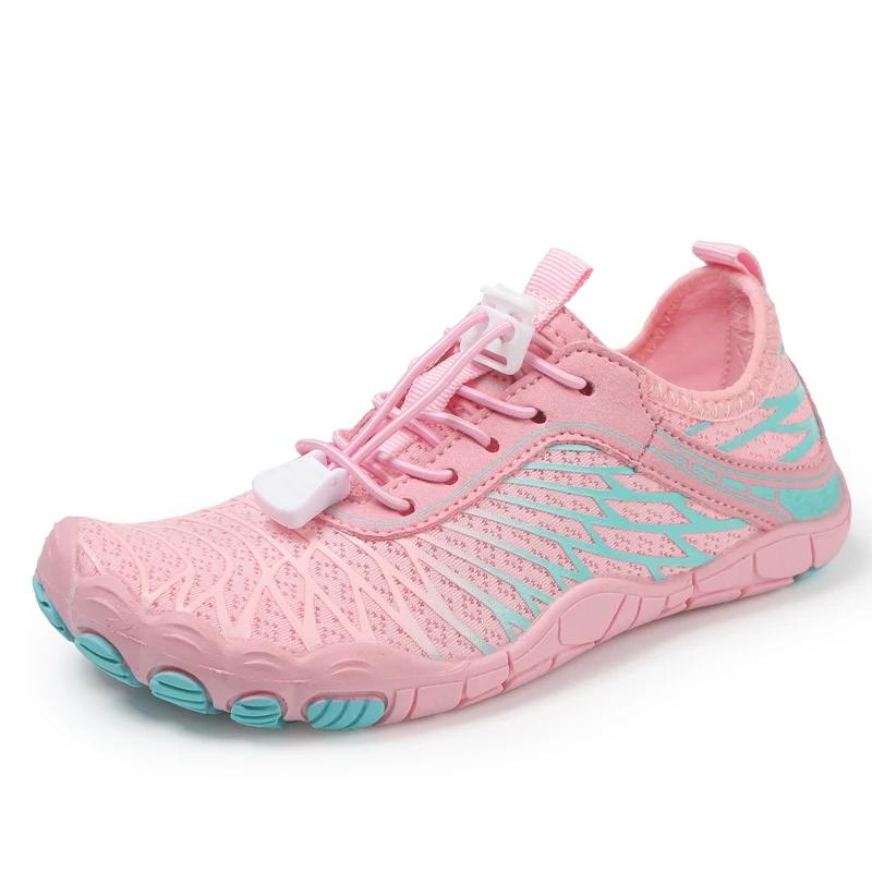 Kids Aqua Shoes Summer Five Fingers Barefoot Water Shoes Girl Boy Swimming Light Non-slip Beach Pool Wading Children Sneakers