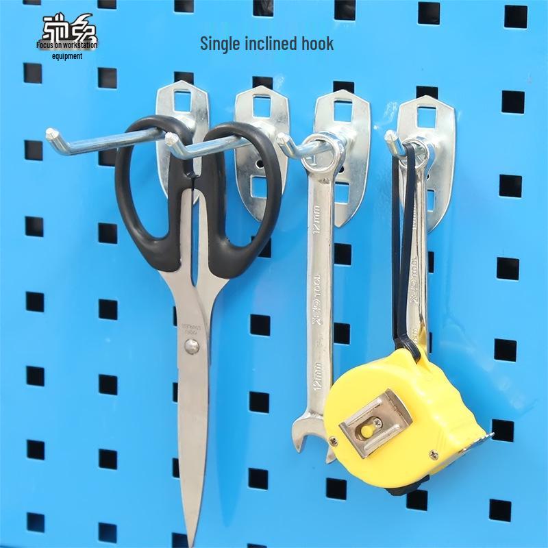 Chi Tu Single Hook Tool Pegboard Wall Rack for Perforated Display Boards