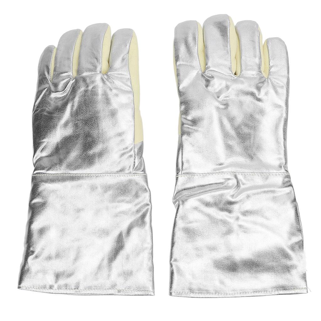 Hitzebeständige Handschuhe 500℃ Verbrühschutz Verschleißfest Verstärkter Daumen Arbeitshandschuhe für Stahlwerke Fo