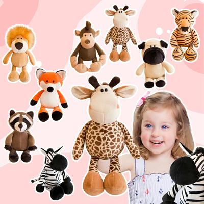 Brinquedos de pelúcia de animais da floresta, brinquedos de pelúcia calmantes de companhia criativa