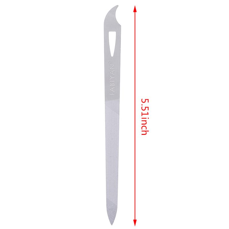 1 Pcs Stainless Steel Nail File Double Sides Thick Nails Pedicure Manicure Tools