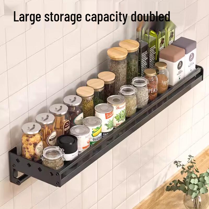 Stainless Steel Wall-Mounted Kitchen Storage Rack
