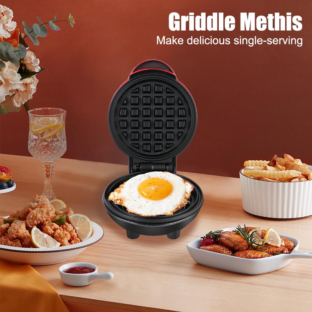 Breakfast Waffle Molds Mini Electric Waffles Maker EU Plug Mini Waffle Pot Egg Cake Oven Bubble Egg Cake Oven Pan Eggette Machine Bakeware
