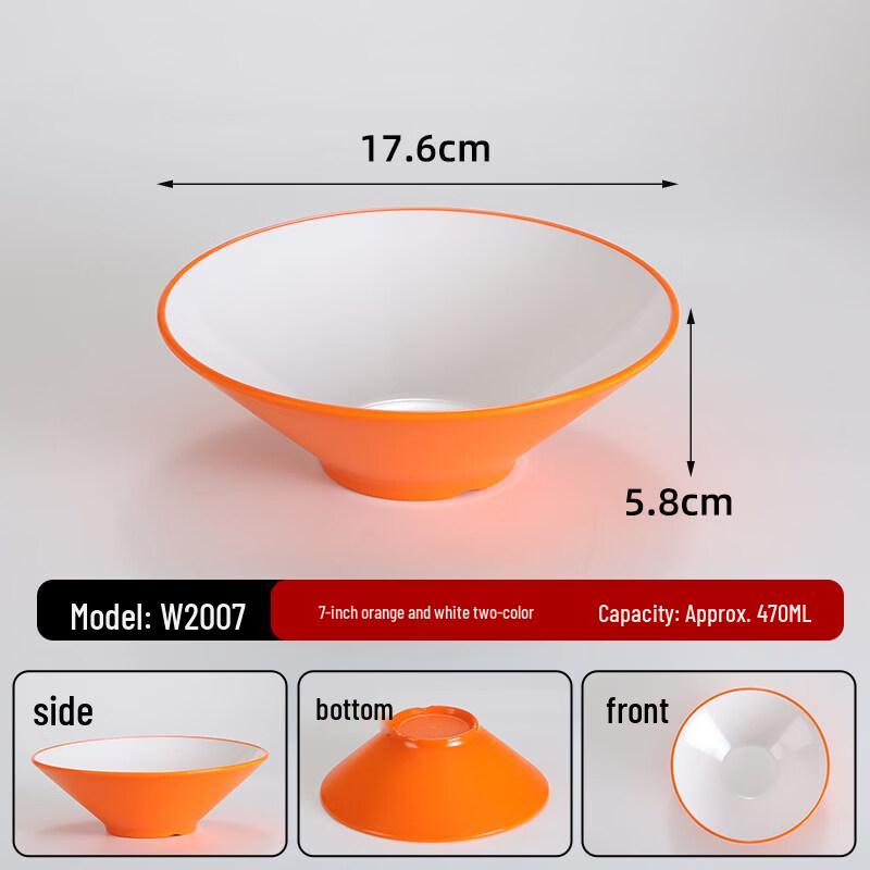 Chinese Style Commercial Melamine Conical Bowl