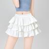 Summer High Waist and Thin Pure Desire Spice Girl A Word Tutu Skirt Anti-light Shorts Culottes