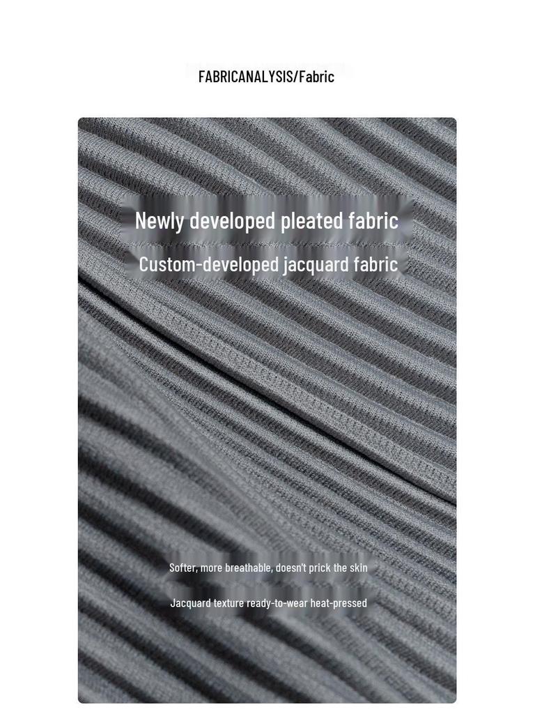 Miyake Men's Spring Slim Pleated Skinny Trousers - Japanese Retro Style