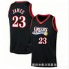 Camisa de Basquete Masculina NBA Time Roupa de Fã Philadelphia 76ers Lakers Nets Clippers Warriors Estilo James Algodão Roupa Esportiva