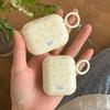 Korea Cute Full Yellow Flower Gloss Soft Protection Case For Apple AirPods 1 2 3 4 Pro 2 Cover Shockproof Funda With