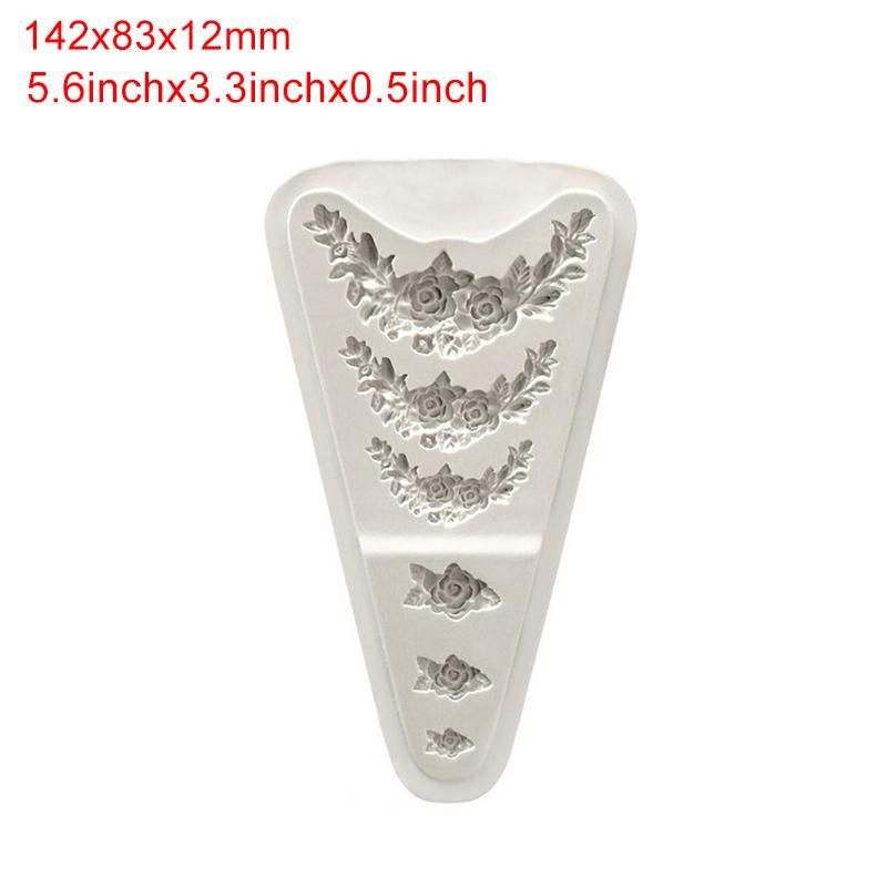 Diy Sugarcraft Flower Silikonowa Forma Fondant Forma Ślubna Obramowanie Tortu Narzędzia Dekoracyjne Czekoladowa Forma Gumpaste