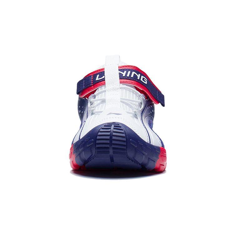 Li Ning Kinder Treading Wave Low Top Lässige Sportsandalen Kindersandalen Weiß Blau YKUS006-1