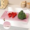 Foldable Coffee Drain Mats Soft Rubber Heat Insulation Pad Durable Kitchen Drain Mat  for Home