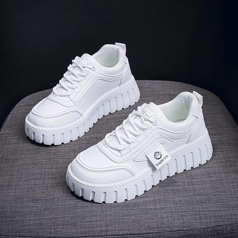 Fashion Height Increasing Platforme Red Tennis Woman Training White Summer Shoes Women's Sports Shoes Sneakers Real Jogging Due To
