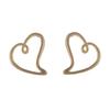 Simple and creative design sense Hollow personality Alloy love stud earrings Elegant and versatile Valentine's Day fashion