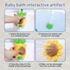 Baby Sunflower Shower Bath Toy Sprinkler Head Spray Water Shower Swim Pool Bathing Bath Ball With Manual Device For Kids Gift