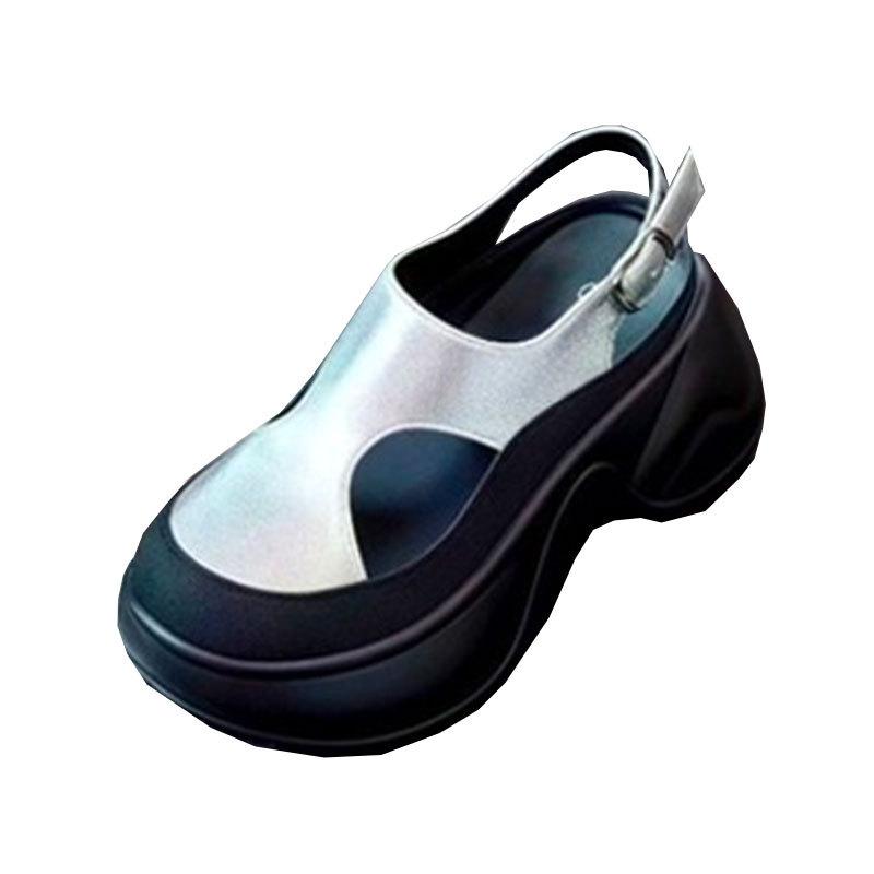 Thick-soled Heightening Hollowed-out Sandals Women's New Small Women's Shoes In the Summer of 2025