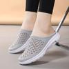 Women's Round Toe Slippers Light Breathable Flats Non-slip Soft Sole Casual Shoes Slip-on Mules for Walking Daily Wear