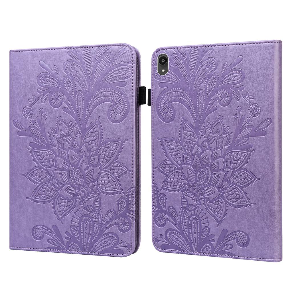 Suitable for Lenovo Xiaoxin Pad Flat Leather Case P11Pro2 Generation Lace Embossed Flat Card Holder M9